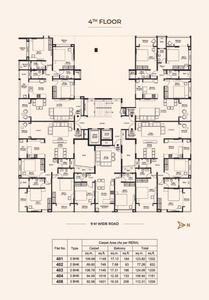 Image of 1122 Sq.ft 2 BHK Apartment / Flat for sale in Gangotree Pranali, Kothrud, Pune for Rs. 17500000