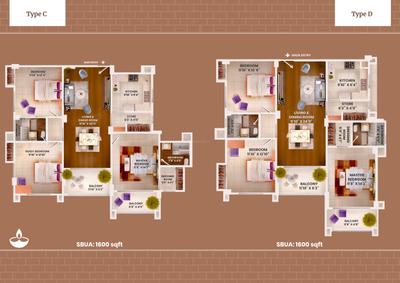 Image of 1600 Sq.ft 3 BHK Apartment / Flat for sale in Hilite Punyalaya, Bormotoria, Guwahati for Rs. 11000000