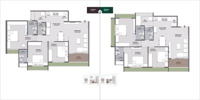 Image of 1275 Sq.ft 2 BHK Apartment / Flat for sale in Green Garnet, Shela, Ahmedabad for Rs. 6000000