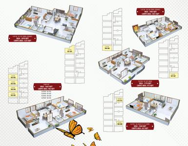 Image of 1200 Sq.ft 3 BHK Apartment / Flat for sale in Mega Signature Annex, Mancheswar, Bhubaneswar for Rs. 9990000