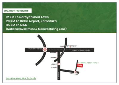 Image of 605 Sq.ft Residential Plot / Land for sale in GSR Modern Farms 2, Narayankhed, Sangareddy for Rs. 640000
