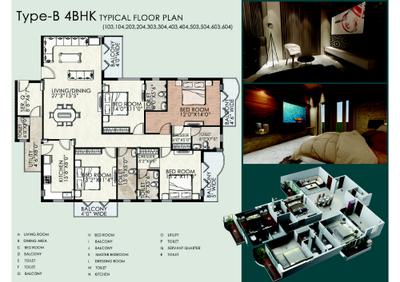 Image of 1800 Sq.ft 4 BHK Apartment / Flat for sale in Merlin JayShree Vihar, Devendra Nagar, Raipur for Rs. 13300000