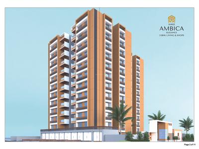 Image of 1100 Sq.ft 2 BHK Apartment / Flat for sale in Shree Ambica Elegance, Chiloda, Gandhinagar for Rs. 2800000