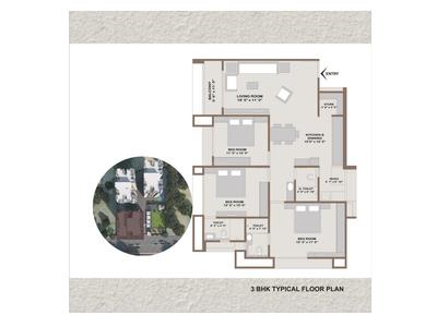 Image of 1890 Sq.ft 3 BHK Apartment / Flat for sale in Shashwat Heights, Sabarmati, Ahmedabad for Rs. 13500000