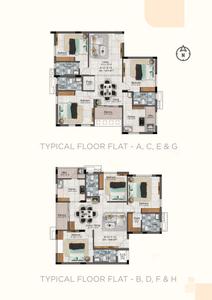 Image of 1458 Sq.ft 3 BHK Apartment / Flat for sale in Nutech AURA, Alwarpet, Chennai for Rs. 29889000