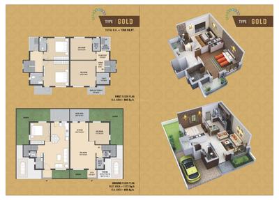 Image of 1460 Sq.ft 3 BHK Independent House for sale in Sharnam Vatika, Vadadla, Bharuch for Rs. 12500000