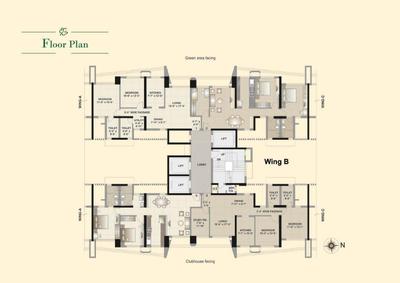 Image of 1220 Sq.ft 2.5 BHK Apartment / Flat for sale in Kalpataru Gardens II, Kandivali East, Mumbai for Rs. 33000000