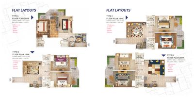 Image of 604 Sq.ft 2 BHK Apartment / Flat for sale in Pyramid Midtown, Sector 59, Gurgaon for Rs. 9300000