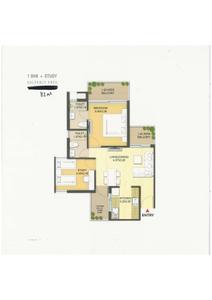 Image of 900 Sq.ft 1 BHK Apartment / Flat for sale in Manglam Casa Amora Phase III Part I, Baingini, Goa for Rs. 6500000
