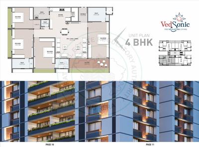Image of 3060 Sq.ft 4 BHK Apartment / Flat for sale in Ved Sonic, Hanspura, Ahmedabad for Rs. 15000000