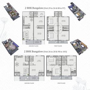 Image of 1200 Sq.ft 3 BHK Villa for sale in Rameshwar Bungalows And Arcade 5, Kuha, Ahmedabad for Rs. 6200000