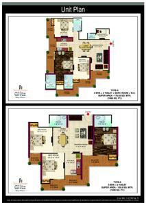 Image of 1395 Sq.ft 3 BHK Apartment / Flat for sale in Metro Suites Glitz, Vasundhara, Ghaziabad for Rs. 18000000