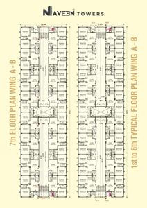 Image of 280 Sq.ft 1 BHK Apartment / Flat for sale in Vaidya Navin Towers, Bhagwatipara, Rajkot for Rs. 1120000
