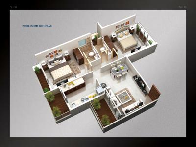 Image of 1200 Sq.ft 2 BHK Apartment / Flat for sale in Kamdhenu Oaklands, Ulwe, Navi Mumbai for Rs. 16000000