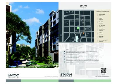 Image of 1300 Sq.ft 3 BHK Apartment / Flat for sale in Shwetsom Stavam Residency, Gota, Ahmedabad for Rs. 9200000