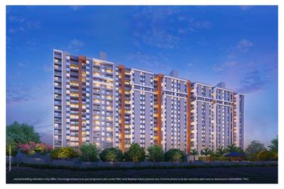 Image of 1251 Sq.ft 3 BHK Apartment / Flat for sale in Parklane Urbanjoy Wing B, Sus, Pune for Rs. 8800000