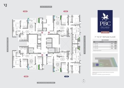 Image of 1900 Sq.ft 4 BHK Apartment / Flat for sale in VJ Palladio Balewadi Central Phase 2, Balewadi, Pune for Rs. 24000000