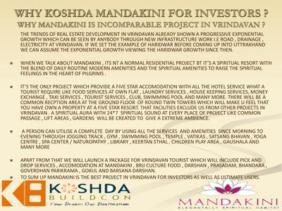Image of 475 Sq.ft 1 RK Studio for sale in Koshda Mandakini, Chaitanya Vihar, Vrindavan for Rs. 4000000