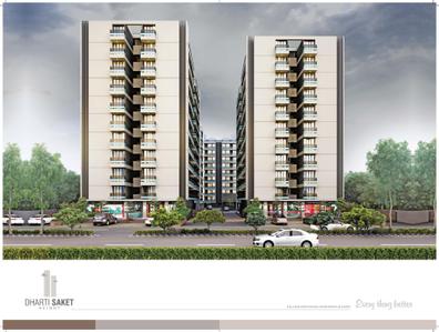 Image of 1890 Sq.ft 3 BHK Apartment / Flat for sale in Krishna Dharti Saket Height, Gota, Ahmedabad for Rs. 12700000
