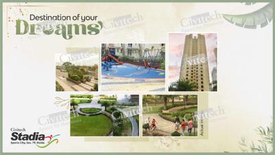 Image of 1495 Sq.ft 3 BHK Apartment / Flat for sale in Civitech Stadia, Sector 79, Noida for Rs. 18600000