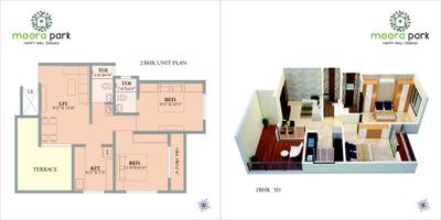Image of 342 Sq.ft 1 BHK Apartment / Flat for sale in Meera Park, Ambernath East, Ambernath for Rs. 2200000