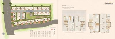 Image of 1155 Sq.ft 3 BHK Independent House for sale in Vedant Sunshine, Kalali, Vadodara for Rs. 7200000