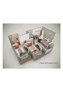 Image of 610 Sq.ft 1 BHK Apartment / Flat for sale in Raj 127 Raj Homes, Mira Road East, Mira Bhayandar for Rs. 7600000