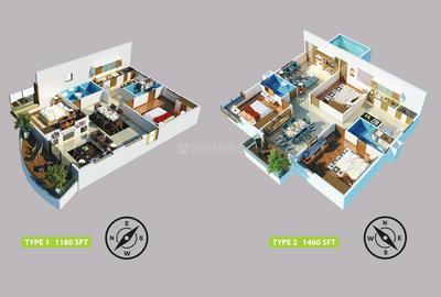 Image of 2341 Sq.ft 3 BHK Apartment / Flat for sale in Candeur Carlisle, Mahadevapura, Bengaluru for Rs. 33000001
