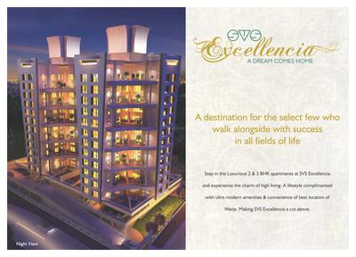 Image of 1177 Sq.ft 2 BHK Apartment / Flat for sale in SVS Excellencia, Warje, Pune for Rs. 11100000