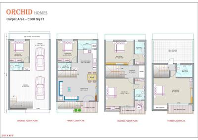 Image of 3000 Sq.ft 5 BHK Villa for sale in Orchid Homes, New Althan, Surat for Rs. 16100000