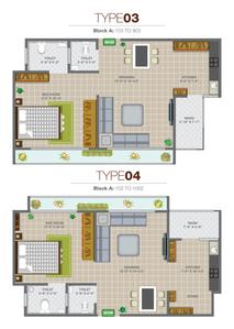 Image of 738 Sq.ft 1 BHK Apartment / Flat for sale in Hari Om Crystal, Ghuma, Ahmedabad for Rs. 4100000