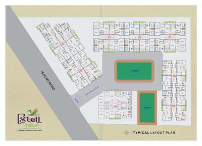 Image of 666 Sq.ft 1 BHK Apartment / Flat for sale in Krishna Residency, Amroli, Surat for Rs. 790000