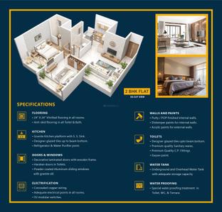 Image of 635 Sq.ft 1 RK Apartment / Flat for sale in Shreeji Callisto, Panvel, Navi Mumbai for Rs. 5400000