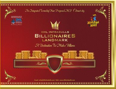 Image of 1000 Sq.ft Residential Plot / Land for sale in DHL Billionaires Land Mark, Phanda Kala, Bhopal for Rs. 1500000