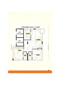 Image of 785 Sq.ft 2 BHK Apartment / Flat for sale in Royal Palms Palms Residences, Goregaon East, Mumbai for Rs. 8500000
