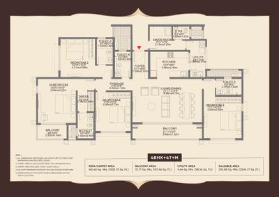 Image of 1592 Sq.ft 3 BHK Apartment / Flat for sale in Godrej Aveline, Yelahanka, Bengaluru for Rs. 24700000