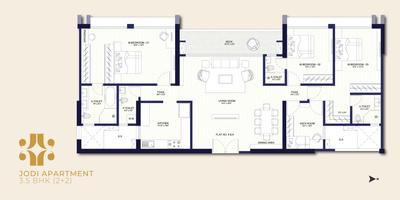 Image of 1545 Sq.ft 4 BHK Apartment / Flat for sale in Dotom Jewel, Ghatkopar East, Mumbai for Rs. 61600000