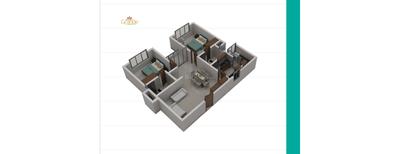 Image of 1070 Sq.ft 2 BHK Apartment / Flat for sale in Queens Grande, East Hill, Kozhikode for Rs. 7400000