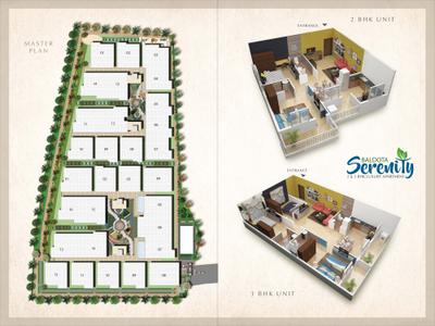 Image of 1185 Sq.ft 2 BHK Apartment / Flat for sale in Baldota Serenity, Choodasandra, Bengaluru for Rs. 8800000