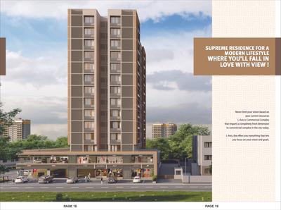 Image of 1800 Sq.ft 3 BHK Apartment / Flat for sale in Maruti L Axis, Chandkheda, Ahmedabad for Rs. 9800000