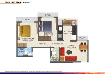 Image of 950 Sq.ft 2 BHK Apartment / Flat for sale in Arihant Anant by Arihant Superstructures Limited, Kharghar, Navi Mumbai for Rs. 13000000