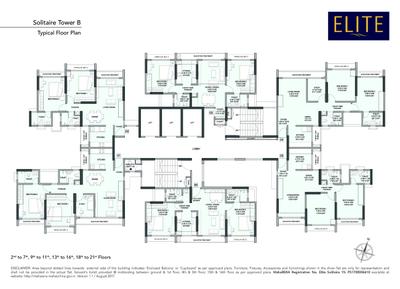 Image of 1200 Sq.ft 2.5 BHK Apartment / Flat for sale in Wadhwa Elite Solitaire 16, Thane West, Thane for Rs. 15900000