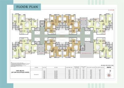 Image of 1140 Sq.ft 3 BHK Apartment / Flat for sale in Majestique 38 Park Majestique Phase IV, Undri, Pune for Rs. 7300000