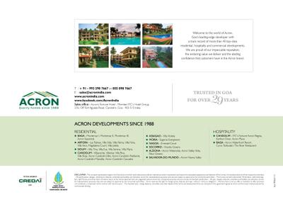 Image of 1900 Sq.ft 3 BHK Villa for sale in Acron Uplands, Nachinola, Goa for Rs. 30000000