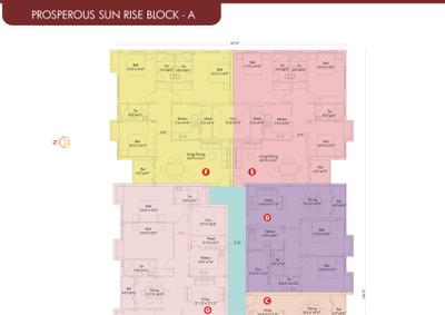 Image of 1495 Sq.ft 3 BHK Apartment / Flat for sale in Golden Prosperous Sun Rise, Mogappair East, Chennai for Rs. 17500000