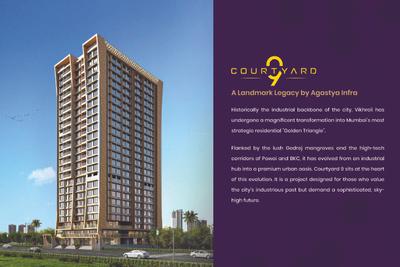 Image of 530 Sq.ft 1 BHK Apartment / Flat for sale in Agastya Courtyard 9, Vikhroli East, Mumbai for Rs. 9000000