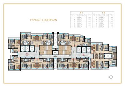 Image of 500 Sq.ft 1 BHK Apartment / Flat for sale in Sethia Imperial Avenue, Malad East, Mumbai for Rs. 8700000