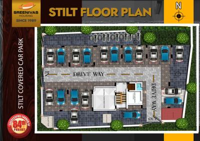 Image of 989 Sq.ft 2 BHK Apartment / Flat for sale in Sreenivasa Krishnalaya, Sholinganallur, Chennai for Rs. 9850000