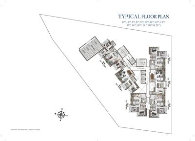 Image of 1409 Sq.ft 3 BHK Apartment / Flat for sale in Kamdhenu Pinnacle, Nerul, Navi Mumbai for Rs. 24000000
