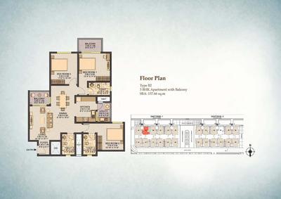 Image of 2145 Sq.ft 3.5 BHK Apartment / Flat for sale in Sobha Casa Paradiso, Chokkanahalli, Bengaluru for Rs. 41000000